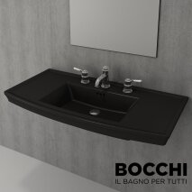 Bocchi Lavita Lavabo Mat Siyah 100 cm
